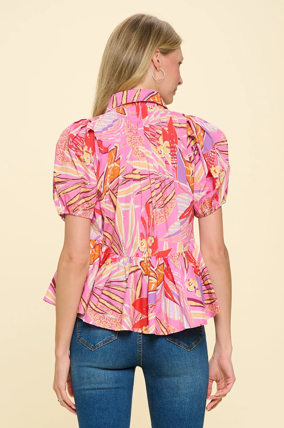 Tropical Pink Willa Top