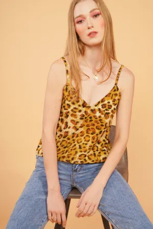 Untamed Heart Leopard Print V-Neck Top