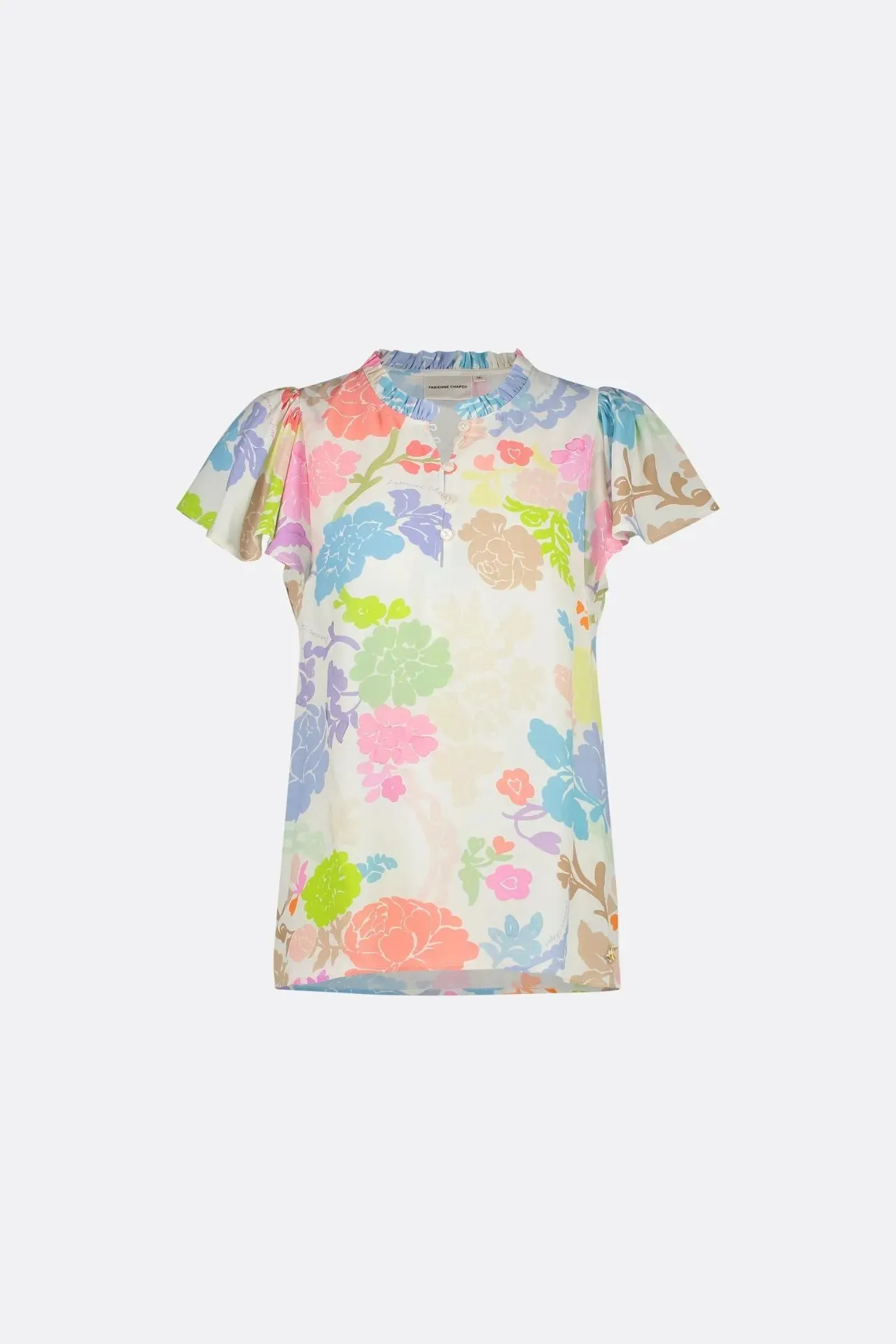 Vanessa Top in Caribbean Chintz