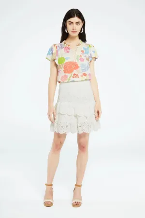 Vanessa Top in Caribbean Chintz