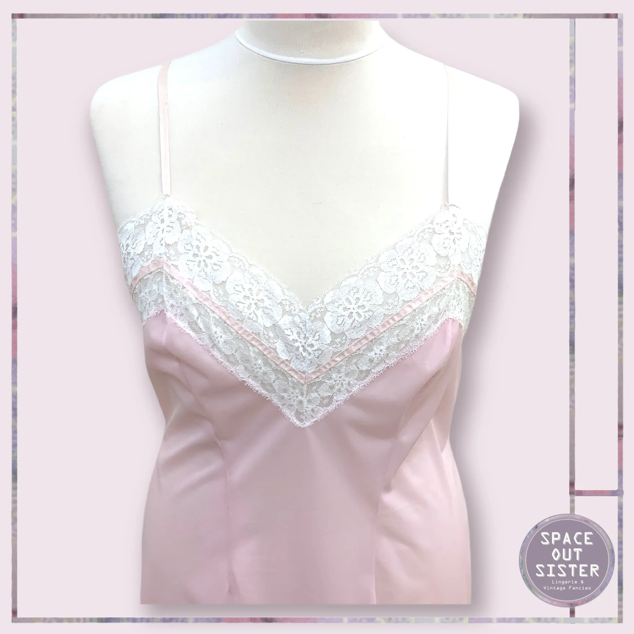 Vintage Pink Ornate Slip