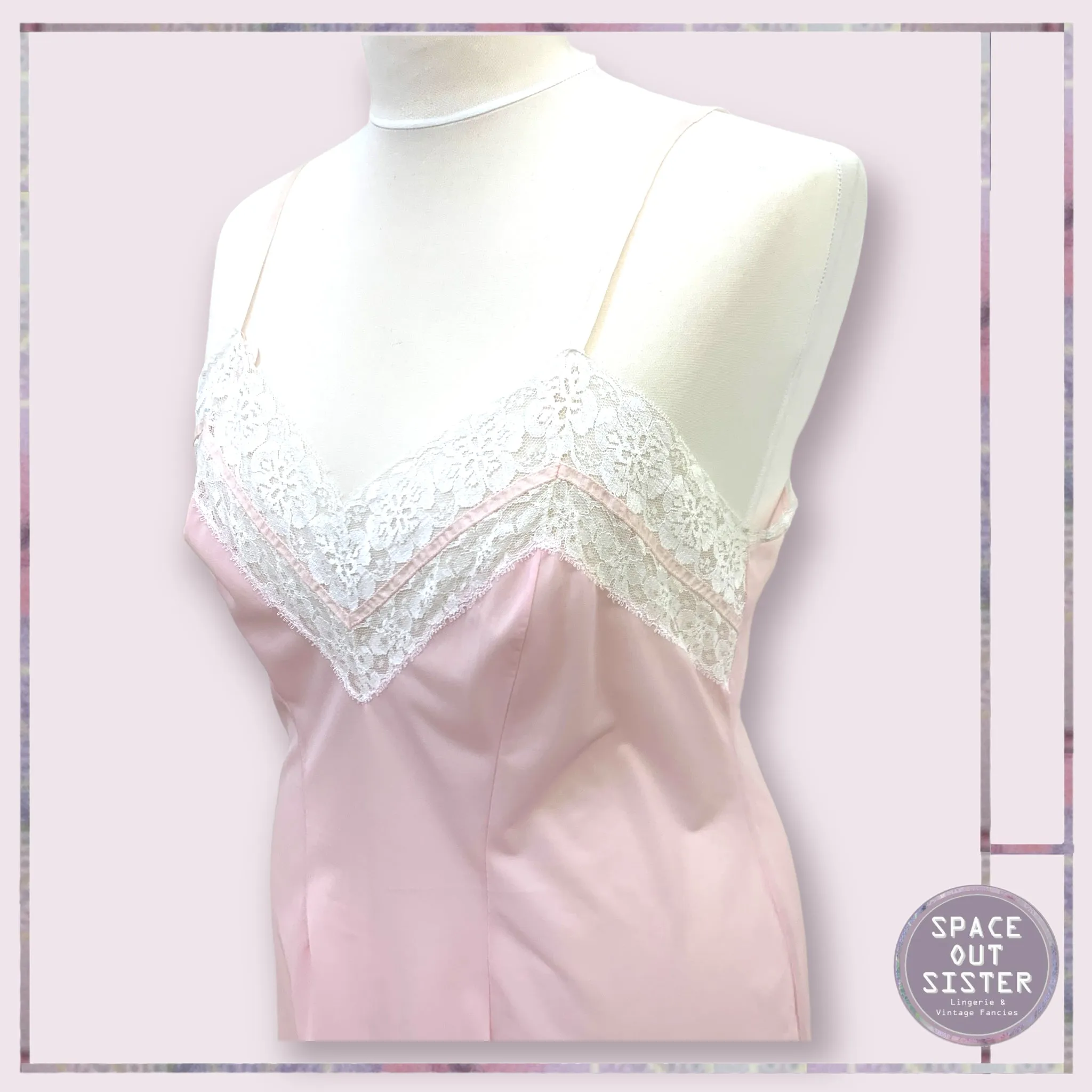 Vintage Pink Ornate Slip