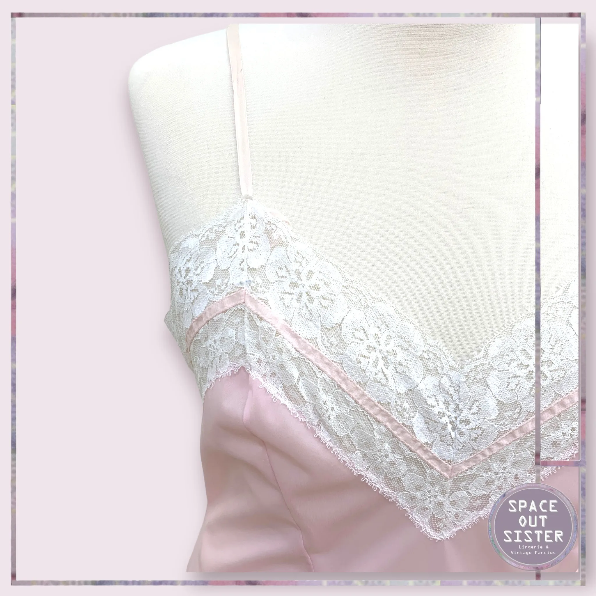 Vintage Pink Ornate Slip