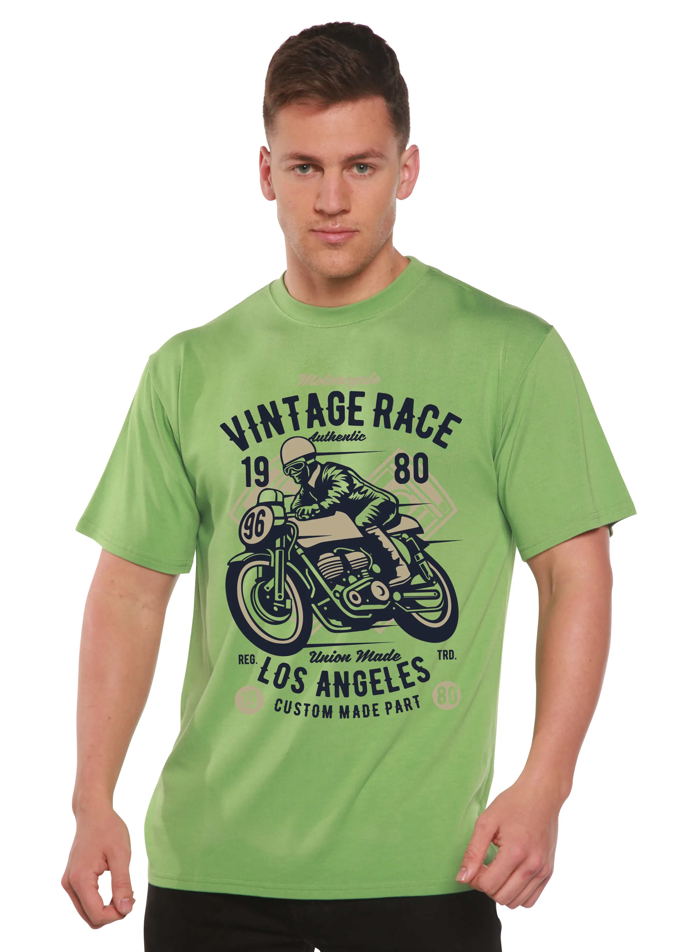 Vintage Race Spun Bamboo® Men's Bamboo Viscose/Organic Cotton Short Sleeve Graphic T-Shirt