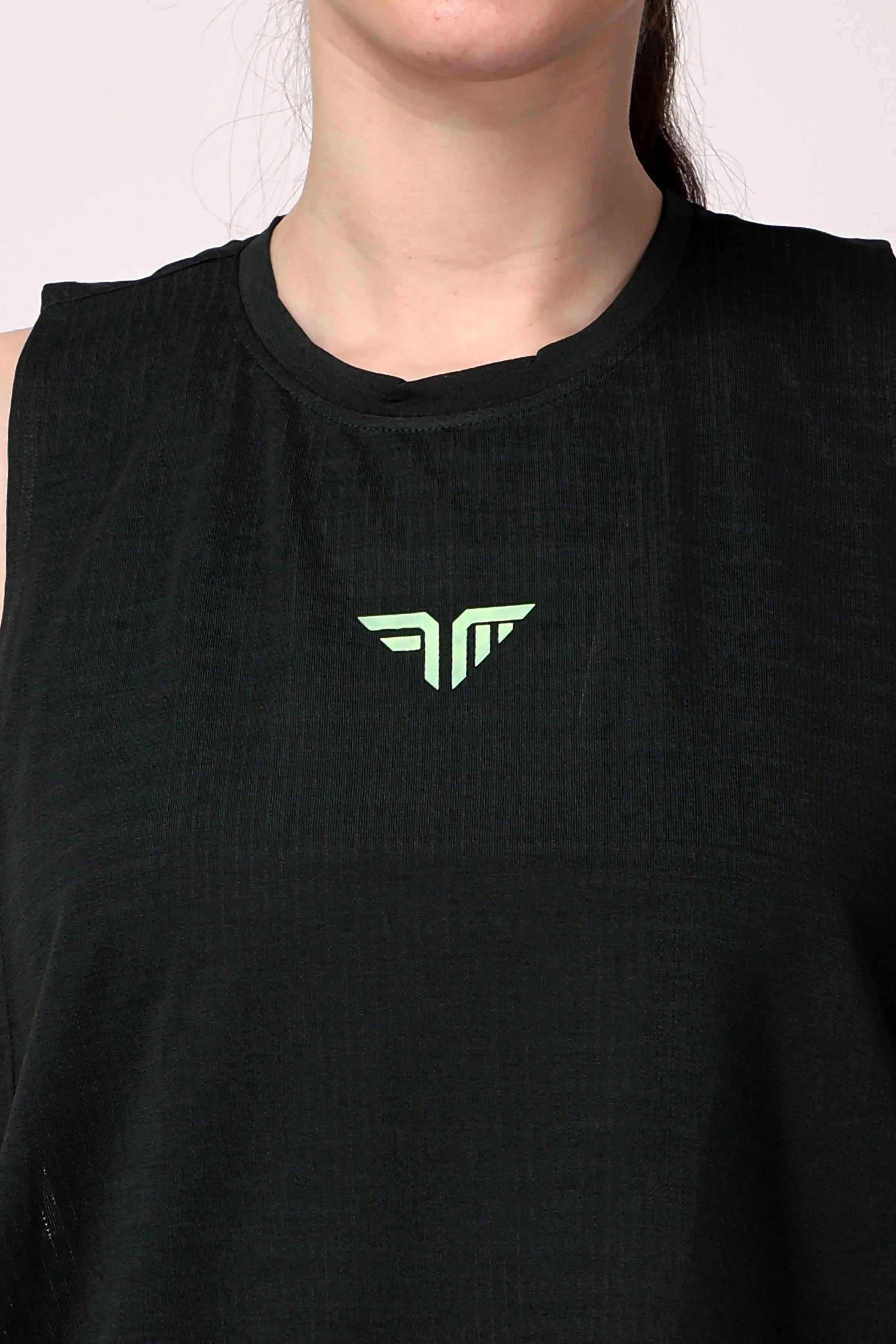 VivActive Poly Mesh Tank Tops - Olive