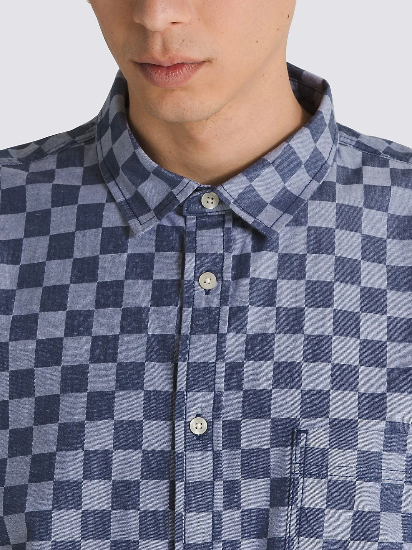 Wade Checkerboard Short Sleeve Buttondown Shirt