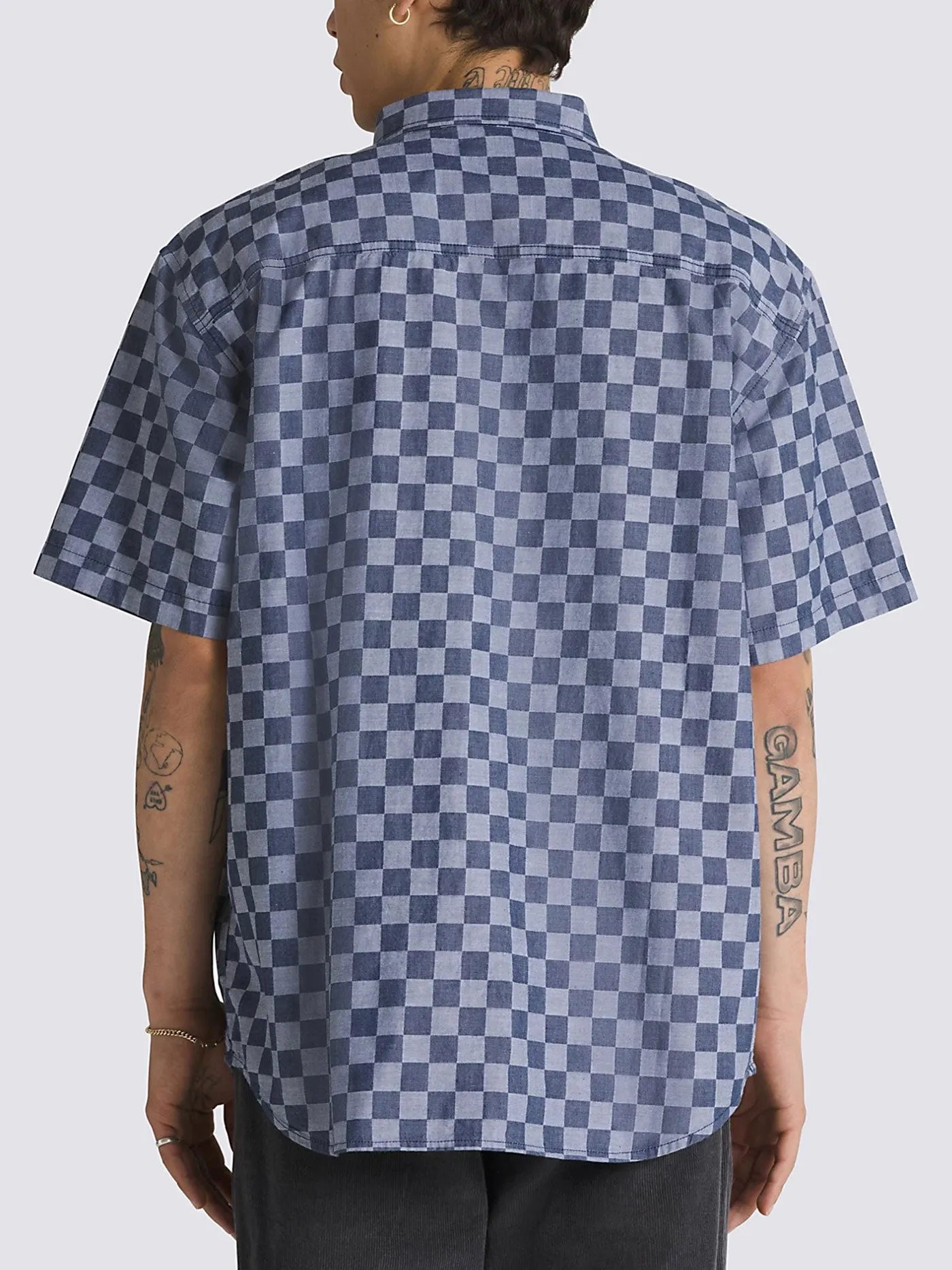 Wade Checkerboard Short Sleeve Buttondown Shirt