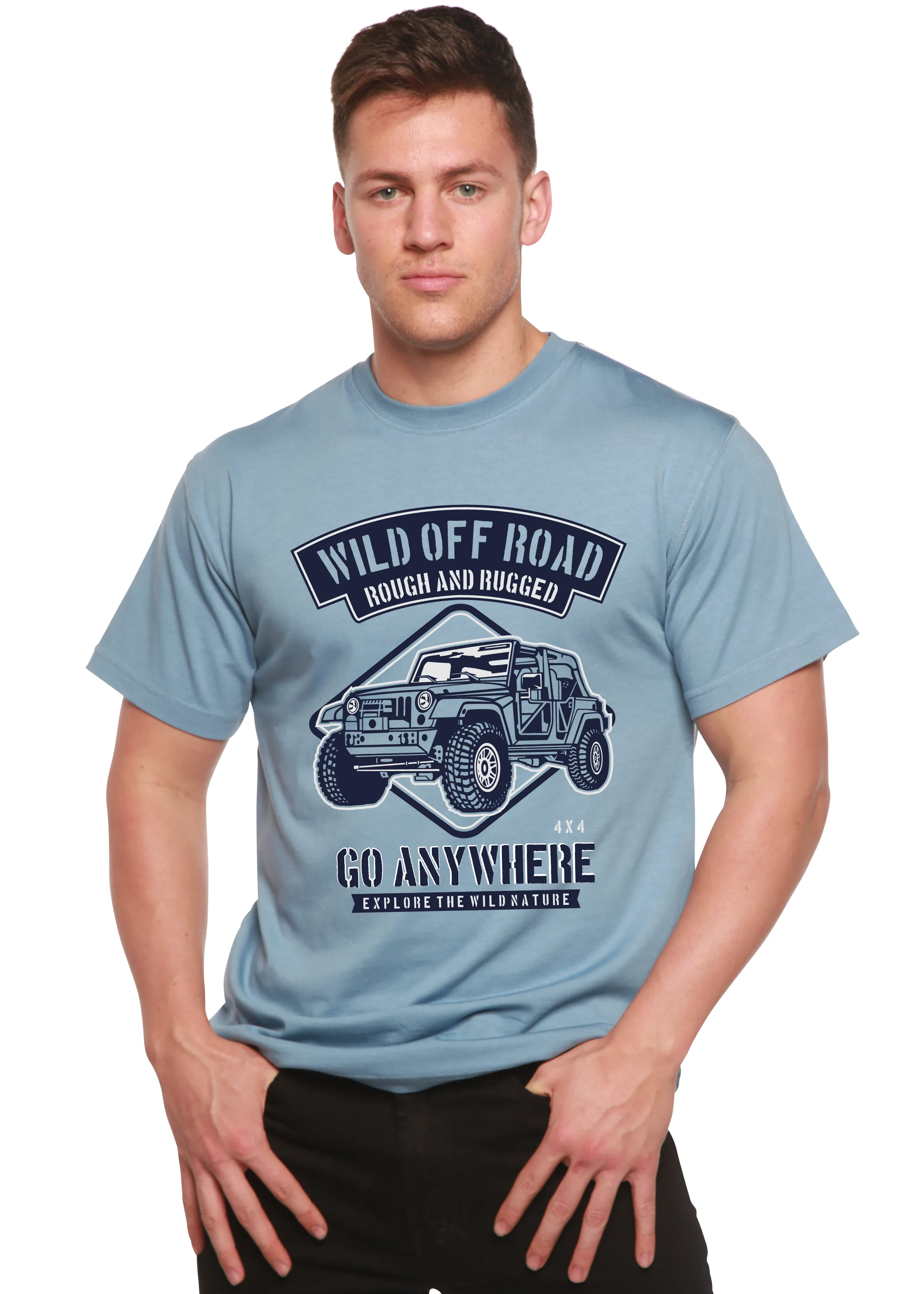 Wild Off Road Spun Bamboo® Men's Bamboo Viscose/Organic Cotton Short Sleeve Graphic T-Shirt