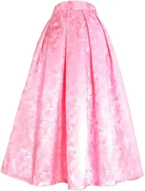 Wjnvfioo Spring Korean Women Clothes Blue Floral Print High Waist Long Midi Skirt Wjnvfioo Spring Korean Women Clothes Blue Floral Print High Waist Long Midi Skirt