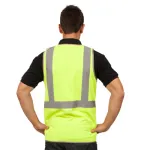 Yellow Hi-Vis Day/Night H-Pattern Safety Vest