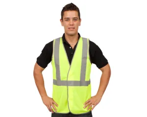 Yellow Hi-Vis Day/Night H-Pattern Safety Vest