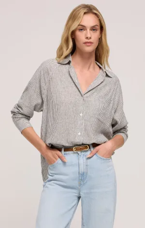 Z Supply Perfect Linen Top Sea Salt