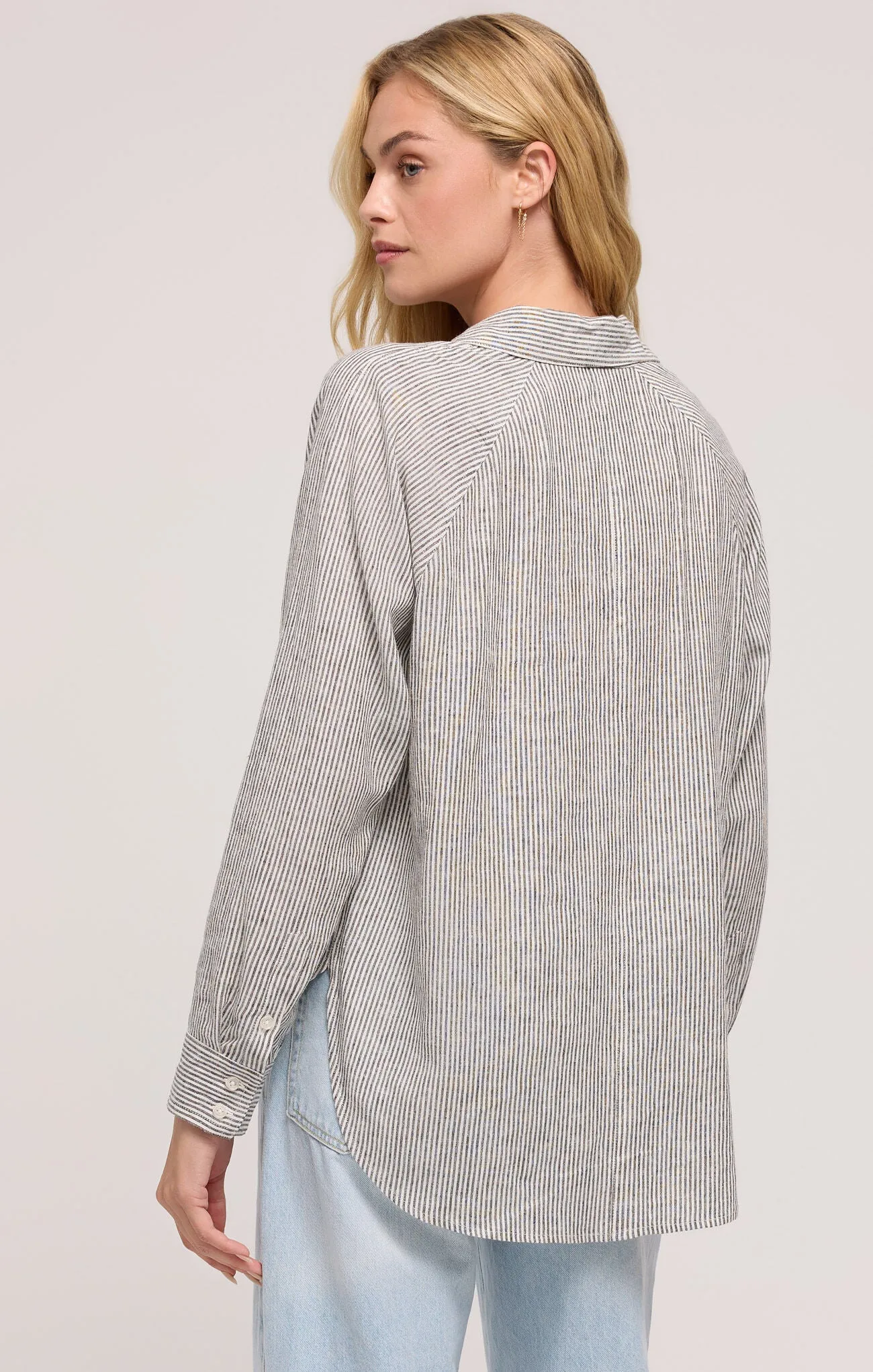 Z Supply Perfect Linen Top Sea Salt