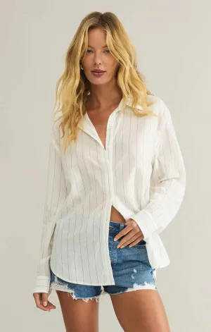 ZSU Seaport Striped Shirt White